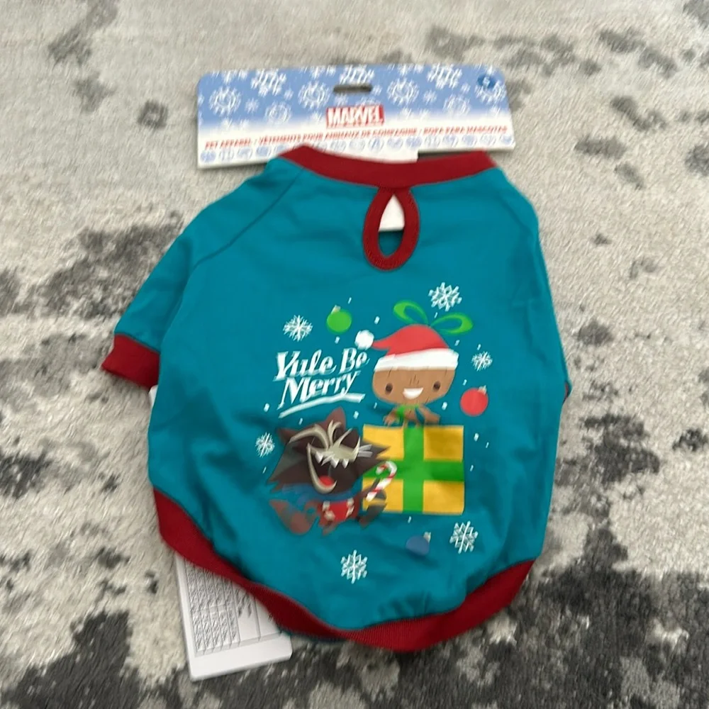 Disney guardians of the galaxy groot and rocket Christmas pet t-shirt